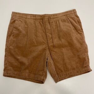 PACSUN Brown Corduroy Volley Shorts
